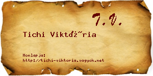 Tichi Viktória névjegykártya