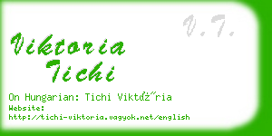 viktoria tichi business card